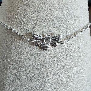 sterling Silver Bee Bracelet